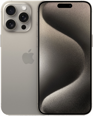 Смартфон Apple iPhone 15 Pro Max 256Gb SIM + SIM Натуральный титан