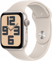 Часы Apple Watch SE 2023 GPS 44мм корпус из алюминия  Cияющая звезда + ремешок Sport Band Cияющая звезда (new)