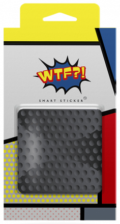 Держатель наклейка WTF Smart Sticker универсальный Black (7.97)