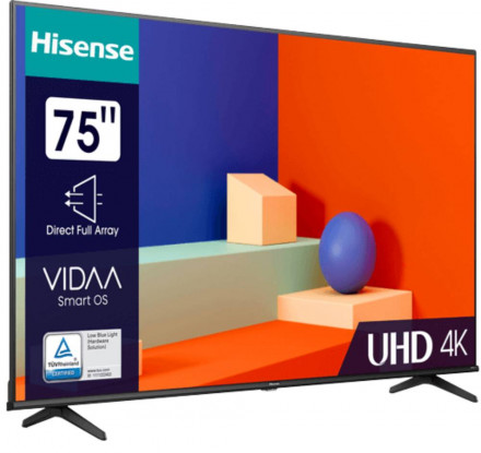 Телевизор Hisense 75&quot; 75A6K Черный