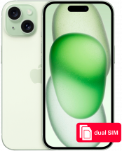 Смартфон Apple iPhone 15 256Gb SIM + SIM Зеленый