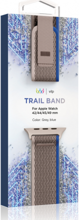 Ремешок для умных часов VLP Trail Band для Apple Watch 42|44|45|49mm Синий-серый