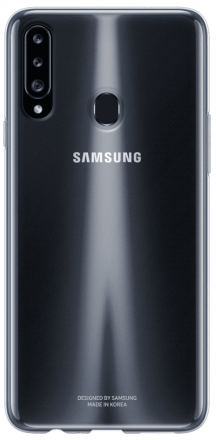 Клип-кейс Samsung A20s Clear Cover прозрачный (EF-QA207TTEGRU)