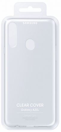 Клип-кейс Samsung A20s Clear Cover прозрачный (EF-QA207TTEGRU)