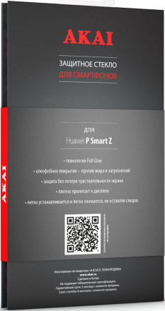 Стекло защитное Akai Huawei P Smart Z 2019 3D Full Glue черная рамка