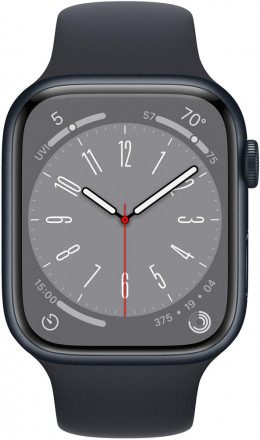 Часы Apple Watch Series 8 GPS 41мм MNU73 корпус из алюминия темная ночь + ремешок Черный