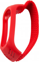 Ремешок для фитнес-трекера RedLine Xiaomi Mi Band 5/6 нейлоновый Red