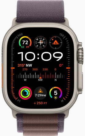 Часы Apple Watch Ultra 2 GPS 49мм корпус из титана + ремешок alpine loop Индиго