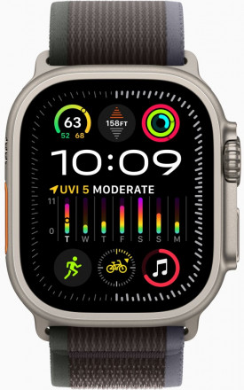 Часы Apple Watch Ultra 2 GPS 49мм корпус из титана + ремешок trail loop Синий/Черный