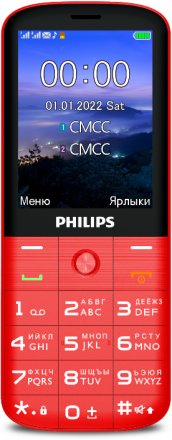 Мобильный телефон Philips Xenium E227 Dual sim Красный