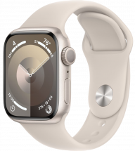 Часы Apple Watch Series 9 GPS 41мм корпус из алюминия Сияющая звезда + ремешок Sport Band Сияющая звезда