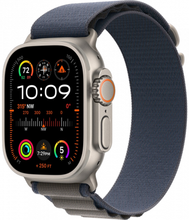 Часы Apple Watch Ultra 2 GPS 49мм корпус из титана + ремешок alpine loop Синий