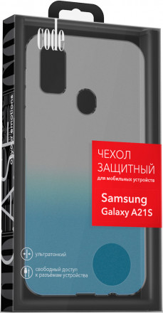 Клип-кейс Code Samsung Galaxy A21S градиент Blue