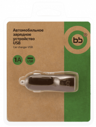 АЗУ BB BB-CC-10-01 1USB 1A универсальное Black