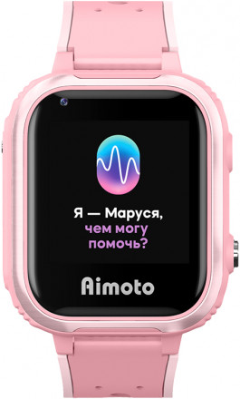 Детские часы Aimoto IQ 4G с голосовым помощником Марусей Pink