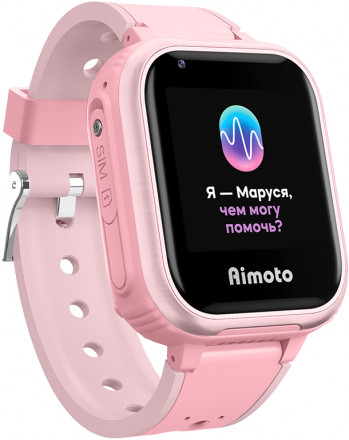 Детские часы Aimoto IQ 4G с голосовым помощником Марусей Pink