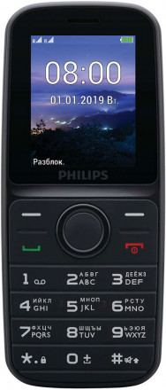 Мобильный телефон Philips E109 Dual sim Black