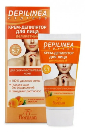 Крем-депилятор Floresan Depilinea Express деликатный для лица 50мл