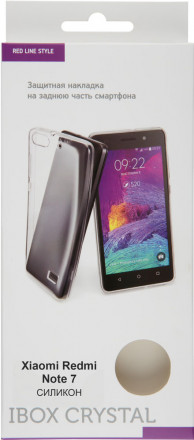Клип-кейс RedLine iBox Xiaomi Redmi Note 7 силикон прозрачный