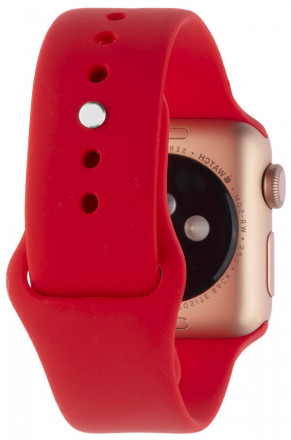 Ремешок для умных часов InterStep Sport Apple Watch 38/40мм силиконовый Red