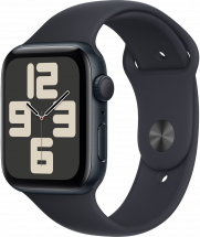 Часы Apple Watch SE 2023 GPS 44мм корпус из алюминия Темная ночь + ремешок Sport Band Темная ночь (new)
