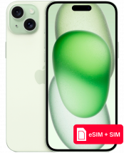 Смартфон Apple iPhone 15 Plus 128Gb eSIM + SIM Зеленый