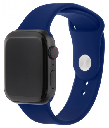 Ремешок для умных часов InterStep Sport Apple Watch 38/40мм силиконовый Blue