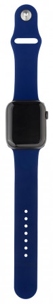 Ремешок для умных часов InterStep Sport Apple Watch 38/40мм силиконовый Blue