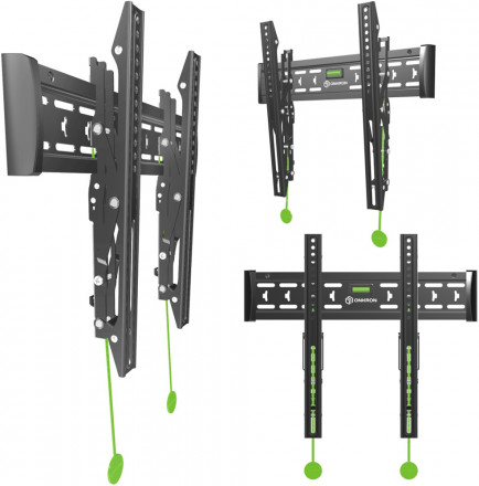 Кронштейн ONKRON TM5 ТВ 32-65&quot; наклонный Чёрный