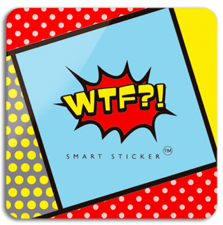 Держатель наклейка WTF Smart Sticker универсальный логотип (log01)