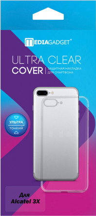Клип-кейс MediaGadget Alcatel 3X прозрачный