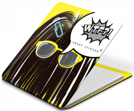 Держатель наклейка WTF Smart Sticker универсальный очки (Log04)