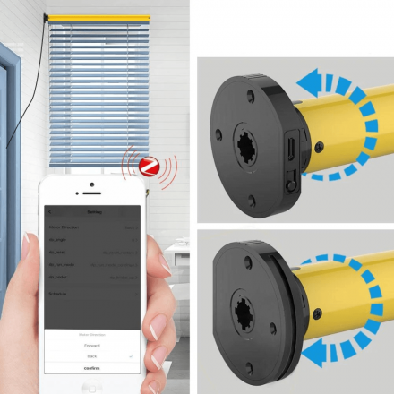 Мотор MOES ZC-AM25, Zigbee, DC 5В, 1600 мА для рулонных штор