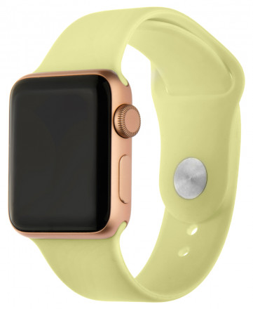 Ремешок для умных часов InterStep Sport Apple Watch 38/40мм силиконовый Yellow