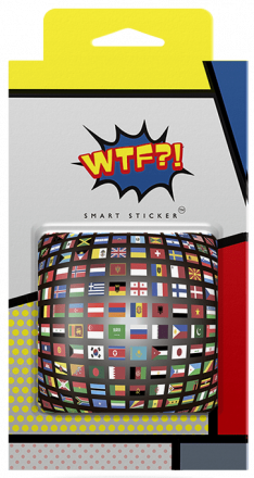 Держатель наклейка WTF Smart Sticker универсальный флаги (1.14)