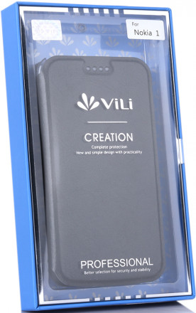 Чехол-книжка Vili Nokia 1 Black