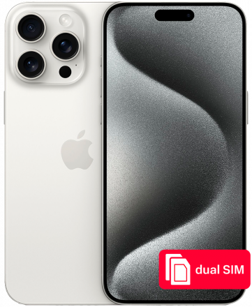 Смартфон Apple iPhone 15 Pro Max 512Gb SIM + SIM Белый титан