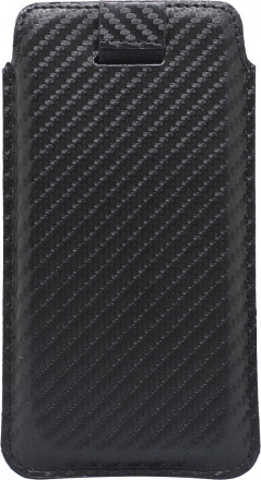 Чехол-футляр OxyFashion Карбон универсальный размер M 4,3-5,5&quot; Black