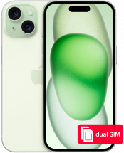 Смартфон Apple iPhone 15 512Gb SIM + SIM Зеленый