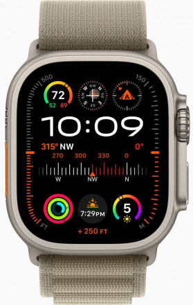 Часы Apple Watch Ultra 2 GPS 49мм корпус из титана + ремешок alpine loop Оливковый