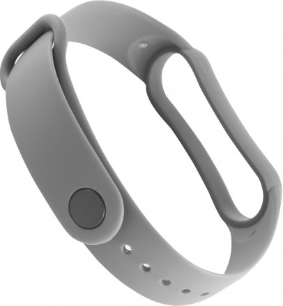 Ремешок для фитнес-трекера RedLine Xiaomi Mi Band 5/6 силиконовый Grey