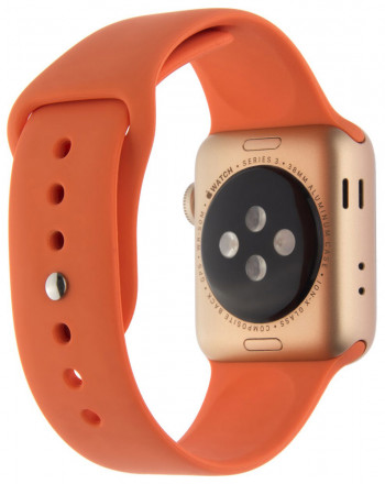 Ремешок для умных часов InterStep Sport Apple Watch 38/40мм силиконовый Orange