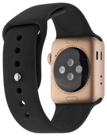 Ремешок для умных часов InterStep Sport Apple Watch 38/40мм силиконовый Black