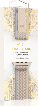 Ремешок для умных часов VLP Trail Band для Apple Watch 42|44|45|49mm Бежевый-желтый